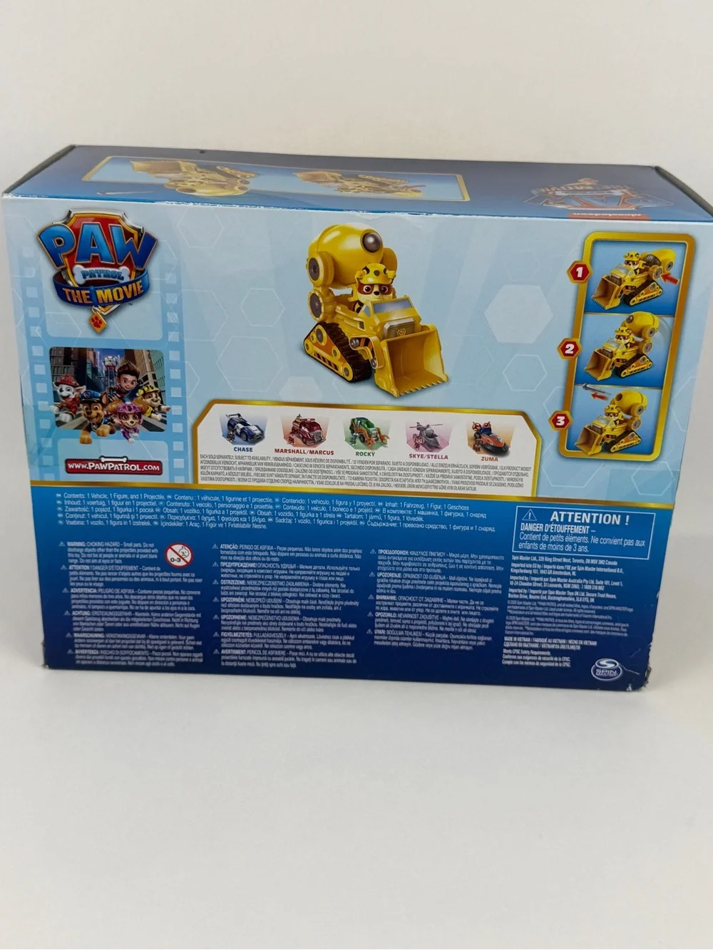 Paw Patrol Rubble's Deluxe Cement Mixer & Front loader. Hard to find. New